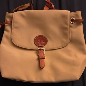 Dooney & Bourke Tan and Brown Women's Backpack